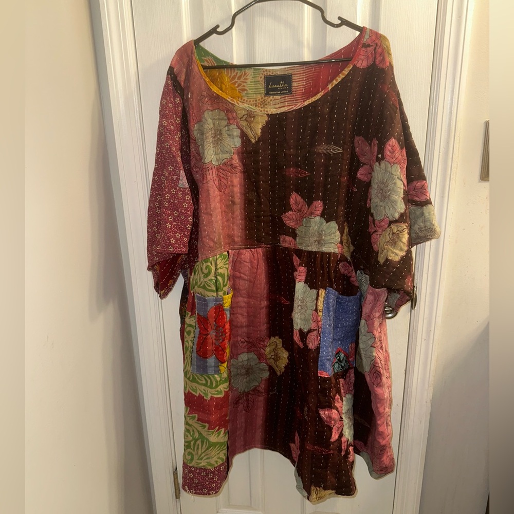 Kaantha Karma Floral Kantha Dress
